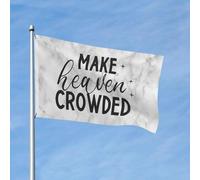 Bandieras Da Cortile Make Heaven Crowded Garden Flag Durevole Striscione Tutte Le Stagioni Divertente Bandieras Per Patio Spiaggia Esterni 90X150Cm