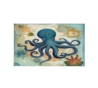 Bandieras Da Cortile Map Sea Animals Garden Flag Durevole Striscione Alta Qualità Bandiera Di Benvenuto Per Esterni Spiaggia Veranda 90X150 Cm