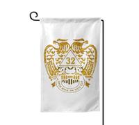 Bandieras Da Cortile Masonic Series 32Nd Degree Masonic Striscione Anniversario Bandiera Garden Decorativo Garden Flag Per Prato Veranda Esterni M