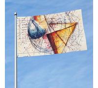 Bandieras Da Cortile Math Geometry Geek Calculus Garden Flag Bandiera Garden Decorativo Per Patio Veranda 90X150 Cm