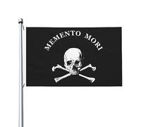Bandieras Da Cortile Memento Mori Skull Divertente Bandieras Tutte Le Stagioni Garden Flag Per Prato Patio Veranda 90X150 CM