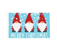 Bandieras Da Cortile Merry Christmas Gnomes Divertente Bandieras Durevole Striscione Alta Qualità Garden Flag Per Spiaggia Patio Prato 90X150 Cm