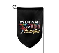 Bandieras Da Cortile My Life Is All About Rainbow Butterfly Phlebotomy Bandiera Di Benvenuto Tutte Le Stagioni Garden Flag Anniversario Bandiera Garden Per Esterni Patio Veranda S