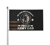 Bandieras Da Cortile My Son Has Your Back Proud Army Dad Bandiera Garden Durevole Garden Flag Per Prato Patio Spiaggia 90X150 CM