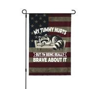 Bandieras Da Cortile My Tummy Hurts But I'M Being Really Brave About It Durevole Divertente Bandieras Alta Qualità Garden Flag Per Spiaggia Esterni M