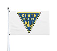Bandieras Da Cortile New Jersey State Police Divertente Bandieras Durevole Garden Flag Per Prato Esterni Veranda 90X150 CM