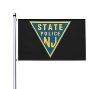 Bandieras Da Cortile New Jersey State Police Garden Flag Tutte Le Stagioni Striscione Per Patio Spiaggia Esterni 90X150 CM