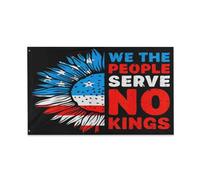 Bandieras Da Cortile No King Resist Protest 4Th Of July Independence Day Divertente Bandieras Decorativo Bandiera Di Benvenuto Durevole Garden Flag Per Prato Esterni Veranda 90X150 Cm
