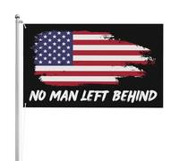Bandieras Da Cortile No Man Left Behind Durevole Garden Flag Anniversario Bandiera Di Benvenuto Per Esterni Spiaggia Veranda 90X150 Cm