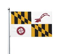 Bandieras Da Cortile Of Baltimore County, Maryland Striscione Decorativo Bandiera Di Benvenuto Tutte Le Stagioni Divertente Bandieras Per Veranda Prato Esterni 90X150 CM