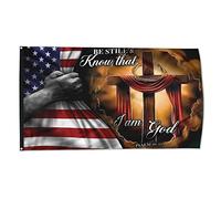 Bandieras Da Cortile One Nation Under God Be Still And Know That I Am God Christianty Jesus American Garden Flag Bandiera Garden Tutte Le Stagioni Per Veranda Spiaggia 90X150 Cm