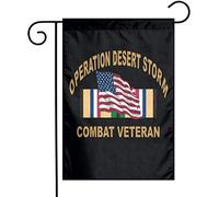 Bandieras Da Cortile Operation Desert Storm Combat Veteran Florals Divertente Bandieras Decorativo Bandiera Di Benvenuto Durevole Garden Flag Per Patio Esterni Spiaggia 30X45Cm