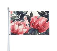 Bandieras Da Cortile Peonies Spring Garden Flag Alta Qualità Bandiera Di Benvenuto Tutte Le Stagioni Striscione Per Prato Veranda Esterni 90X150Cm