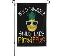 Bandieras Da Cortile Pineapples Not A Swinger I Just Like Pineapples Garden Flag Durevole Striscione Decorativo Bandiera Garden Per Prato Patio Esterni M