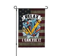 Bandieras Da Cortile Relax I Can Fix It Decorativo Garden Flag Durevole Striscione Per Patio Prato M