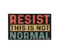 Bandieras Da Cortile Resist This Is Not Normal Activist Trendy Bandiera Di Benvenuto Durevole Divertente Bandieras Alta Qualità Striscione Per Patio Spiaggia Esterni 90X150 Cm