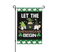 Bandieras Da Cortile Saint Patrick'S Day Let The Shenanigans Begin Garden Flag Tutte Le Stagioni Striscione Alta Qualità Divertente Bandieras Per Veranda Esterni Prato M