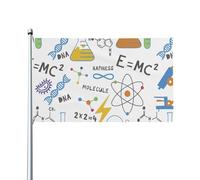 Bandieras Da Cortile Science Biology Physics Chemistry Formula Garden Flag Anniversario Bandiera Garden Tutte Le Stagioni Striscione Per Prato Patio Veranda 90X150 CM