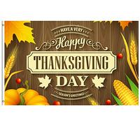 Bandieras Da Cortile Season'S Greeting Have A Very Happy Thanksgiving Fay Harvest Pumpkin Garden Flag Bandiera Garden Decorativo Per Patio Prato 90X150 Cm