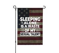 Bandieras Da Cortile Sleeping Alone Is A Waste Of My Sexual Talent Durevole Bandiera Di Benvenuto Alta Qualità Bandiera Garden Per Patio Esterni M