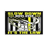 Bandieras Da Cortile Slow Move Over It'S The Law Bandiera Di Benvenuto Durevole Garden Flag Tutte Le Stagioni Striscione Per Esterni Veranda Prato 90X150 Cm