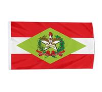 Bandieras Da Cortile State Of Santa Catarina Brazil Striscione Divertente Bandieras Durevole Per Prato Patio 90X150 Cm