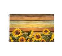 Bandieras Da Cortile Sunflowers Floral On The Wood Board Bandiera Garden Tutte Le Stagioni Bandiera Di Benvenuto Alta Qualità Garden Flag Per Spiaggia Patio Veranda 90X150 Cm