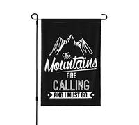Bandieras Da Cortile The Mountains Are Calling And I Must Go Divertente Bandieras Tutte Le Stagioni Garden Flag Alta Qualità Bandiera Di Benvenuto Per Patio Veranda Esterni S