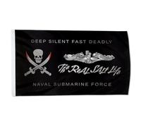 Bandieras Da Cortile The Real Salt Life U.S. Naval Submarine Force Man Cave Striscione Tutte Le Stagioni Divertente Bandieras Per Veranda Prato Esterni 90X150 CM