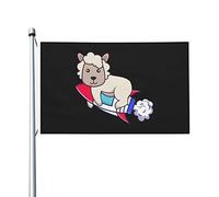 Bandieras Da Cortile The Sheep On The Rocket Divertente Bandieras Decorativo Garden Flag Tutte Le Stagioni Bandiera Garden Per Patio Prato Esterni 90X150 CM