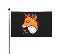 Bandieras Da Cortile The Too Clever Fox Striscione Alta Qualità Garden Flag Durevole Divertente Bandieras Per Patio Esterni Veranda 90X150 CM