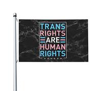 Bandieras Da Cortile Trans Rights Are Human Rights Striscione Durevole Bandiera Garden Decorativo Divertente Bandieras Per Prato Patio Spiaggia 90X150 Cm