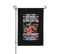 Bandieras Da Cortile Two Defining Forces Have Ever Offered To Die For You Jesus Christ And The American Veteran Durevole Garden Flag Decorativo Bandiera Di Benvenuto Per Spiaggia Veranda M