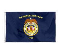 Bandieras Da Cortile United States U.S. Merchant Marine In Peace And War 1775 Divertente Bandieras Garden Flag Tutte Le Stagioni Per Prato Spiaggia 90X150 Cm