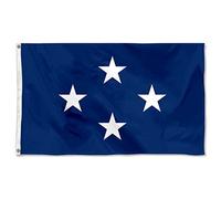 Bandieras Da Cortile United States Usn Star Rear Admiral Bandiera Di Benvenuto Striscione Alta Qualità Per Patio Spiaggia 90X150 Cm