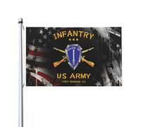 Bandieras Da Cortile Us Army Infantry Fort Benning Divertente Bandieras Alta Qualità Striscione Decorativo Bandiera Di Benvenuto Per Patio Prato Spiaggia 90X150 Cm