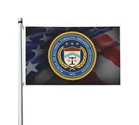 Bandieras Da Cortile Us Bureau Of Alcohol Tobacco And Firearms Atf Garden Flag Alta Qualità Bandiera Di Benvenuto Tutte Le Stagioni Divertente Bandieras Per Veranda Prato Esterni 90X150 Cm