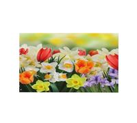 Bandieras Da Cortile Various Flowers Tulips Bandiera Di Benvenuto Tutte Le Stagioni Garden Flag Anniversario Bandiera Garden Per Prato Spiaggia Esterni 90X150 Cm