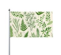 Bandieras Da Cortile Various Types Of Green Leaves Bandiera Di Benvenuto Anniversario Garden Flag Tutte Le Stagioni Divertente Bandieras Per Spiaggia Prato Esterni 90X150 CM