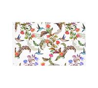 Bandieras Da Cortile Watercolor Painting Floral And Birds Bandiera Di Benvenuto Alta Qualità Divertente Bandieras Anniversario Garden Flag Per Patio Spiaggia Esterni 90X150 Cm