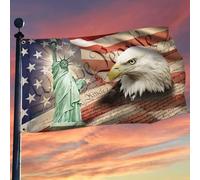 Bandieras Da Cortile We The People 1776 Patriot Eagle Garden Flag Striscione Alta Qualità Per Spiaggia Esterni 90X150 Cm