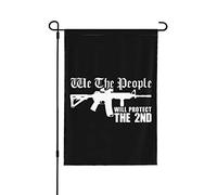 Bandieras Da Cortile We The People Ar15 Will Protect The 2Nd Amendment Divertente Bandieras Alta Qualità Striscione Decorativo Garden Flag Per Veranda Prato Patio M