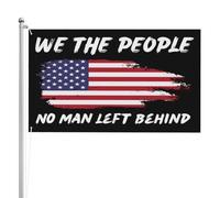 Bandieras Da Cortile We The People No Man Left Behind Tutte Le Stagioni Striscione Alta Qualità Divertente Bandieras Per Prato Esterni Patio 90X150 Cm