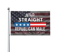 Bandieras Da Cortile White Straight Republican Male How Else Can I Piss You Off Today Garden Flag Decorativo Striscione Anniversario Bandiera Di Benvenuto Per Prato Esterni Spiaggia 90X150 Cm