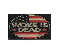 Bandieras Da Cortile Woke Is Dead Funny Sarcastic Divertente Bandieras Alta Qualità Bandiera Di Benvenuto Anniversario Striscione Per Prato Patio Spiaggia 90X150 Cm