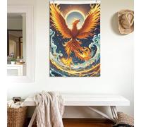 Bandiere 2 x 3 Ft Doppio Lato Banner Fuoco E Acqua Fenice Bandiera 200D Decorazione Pesante Outdoor Benvenuto Yard Bandiere Con Occhielli in Ottone Bandiera Da Giardino Per Matrimonio Tutte Le