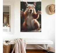 Bandiere 2 x 3 Ft Doppio Lato Banner Scoiattolo Divertente Bandiera Animale 200D Decorazione Pesante All'aperto Benvenuto Yard Bandiere Con Occhielli in Ottone Bandiera Da Giardino Per Matrimonio