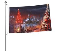 Bandiere 2 x 3 Ft Outdoor Double Sided Bandiera Benvenuto Yard Bandiere con occhielli in ottone Buon Natale Bandiera Decorazioni Yard Bandiera per Matrimonio Stagionale Vacanze Esterne Decorazione