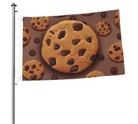 Bandiere 2 x 3 Ft Outdoor Double Sided Bandiera Benvenuto Yard Bandiere con occhielli in ottone Cioccolato Biscotto Bandiera Decorazioni Yard Bandiera per Matrimonio Stagionale Vacanze Esterne