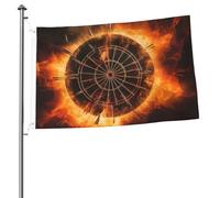 Bandiere 2 x 3 Ft Outdoor Double Sided Bandiera Benvenuto Yard Bandiere con occhielli in ottone Dart Board Bandiere Decorazioni Yard Bandiera per Matrimonio Stagionale Vacanze Esterne Decorazione